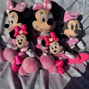 Disney Minnie Mouse Plush Set - Pink and Black